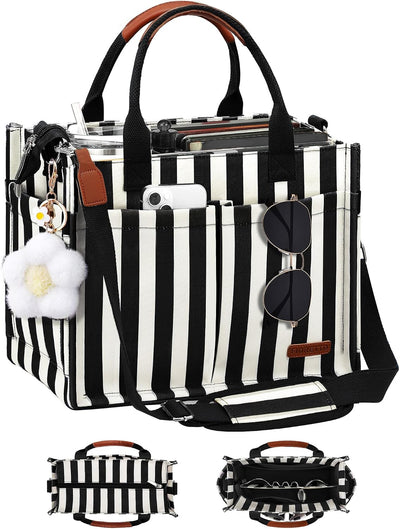 Bolso lona mujer con compartimento cremallera y funda equipaje
