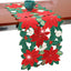 Camino mesa navidad 90pulg terciopelo rojo con conos pino