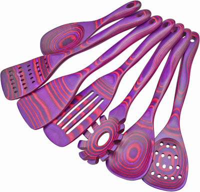 7 Pzas Utensilios Cocina Pakkawood Antiadherentes