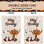 Bandera Halloween fantasma calabaza doble cara