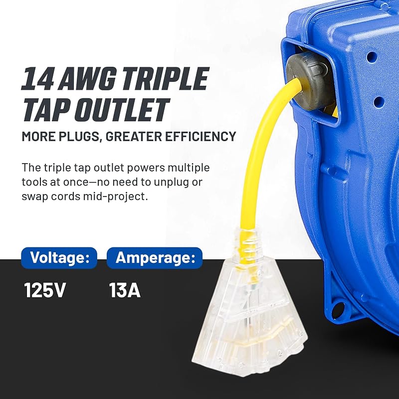 Cable extensión 40ft 14AWG/3C SJTOW con conector LED uso