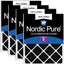 Filtros aire carbón puro para horno 15.5x19.5x0.75 pack 4