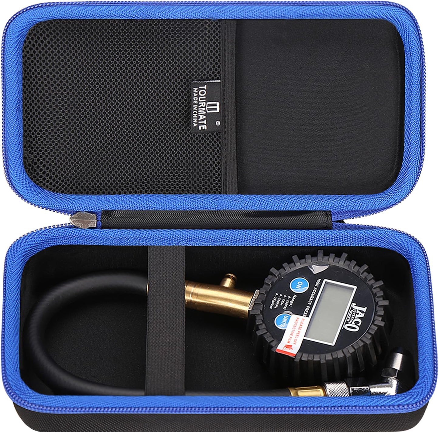 Estuche medidor presión neumáticos 100/200 psi profesional