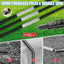 Portería fútbol niños patio trasero red poliéster 4x3pies