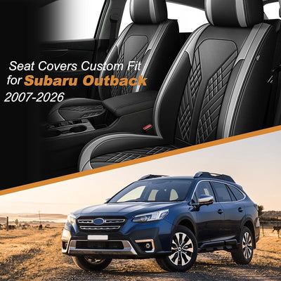 2 Fundas asiento Subaru Outback 07-26 piel sintética negro