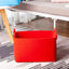 Cesta fieltro plegable con asas para almacenar juguetes
