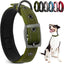 Collar perro mediano neopreno ajustable reflectante verde