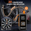Compresor aire inalámbrico 150 PSI doble batería medidor