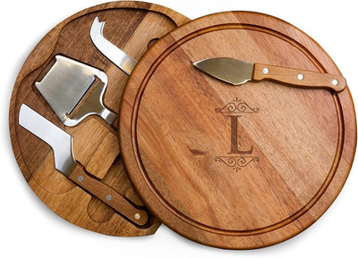 Tabla cortar queso acacia circo personalizada con