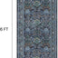 Alfombra pasillo microfibra antiderrap vintage azul oscuro