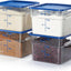4 Recipientes Almacenamiento Alimentos 12qt NSF Azules