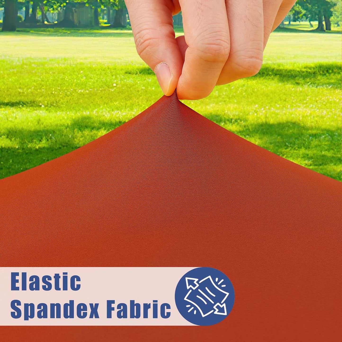 Mantel rectangular elastano 5ft ajustable para picnic y eventos