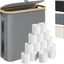 Cesta papel higiénico con tapa asa plegable 12-16 rollos
