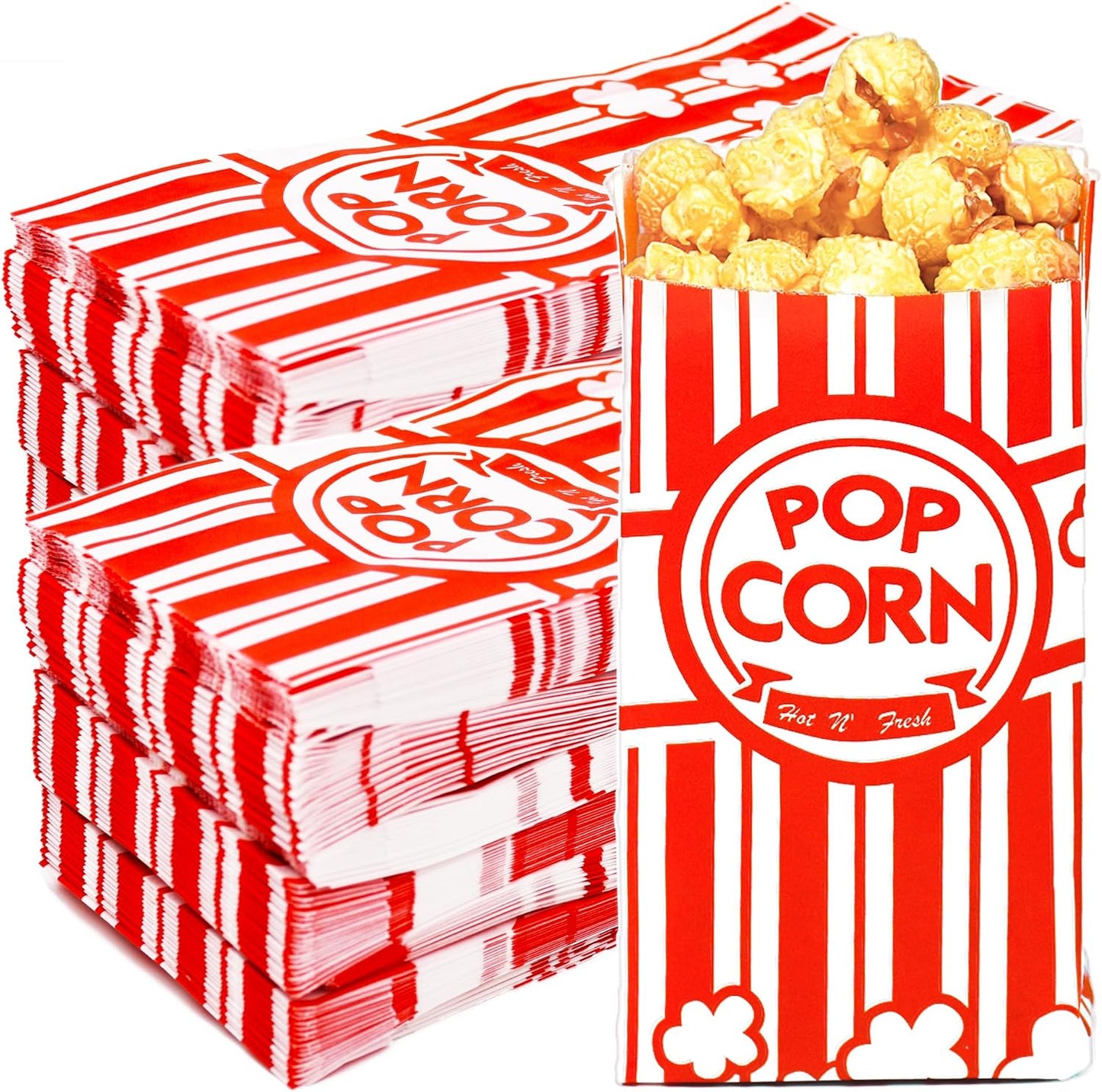 1600 Bolsas Papel Palomitas 1oz para Maquina Pop