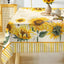 Mantel rectangular primavera 60x84pulg floral amarillo
