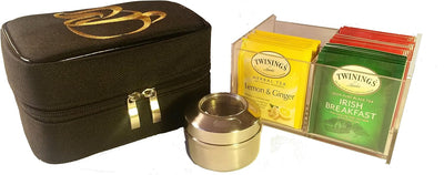 Organizador té viaje con tarro especias hogar oficina