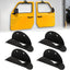 4 Soportes pared puertas comp Jeep Wrangler 1976-2025