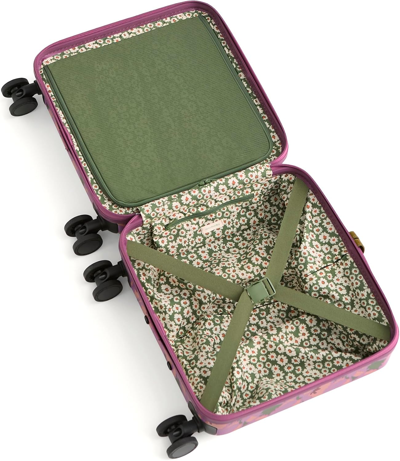 Maleta Hardside Adair Spinner Tulipanes Púrpura