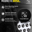 Placas magnéticas MobNetic para teléfono 6 Pzas negro