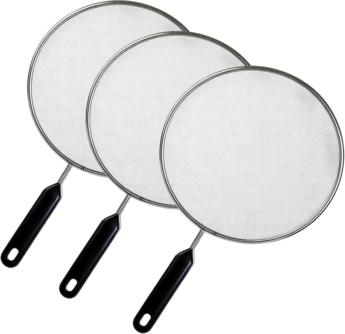 Pantalla anti salpicaduras 8pulg acero inox con mango