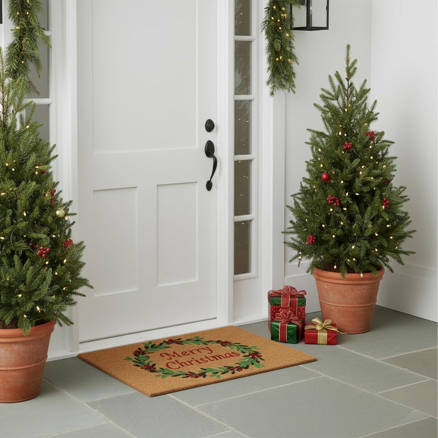 Felpudo Navidad 17x29" multicolor