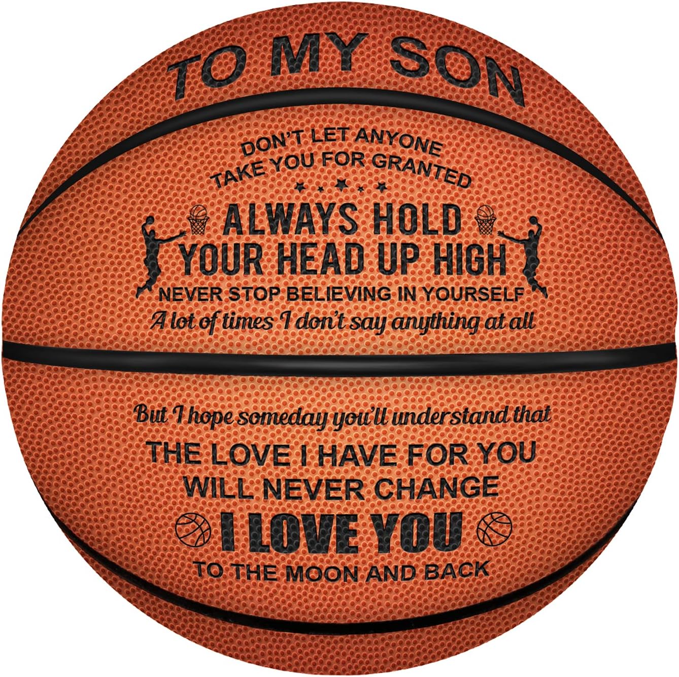 Regalos baloncesto grabados para hijo i love you
