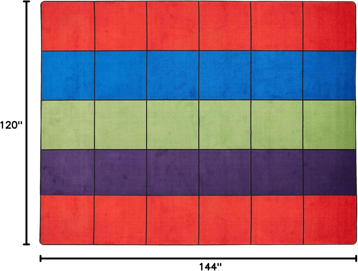 Alfombra nailon 12x10ft 30 bloques asiento múltiple