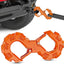 Gancho grillete acero forjado 11000lb Jeep SUV naranja