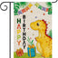 Bandera jardín dinosaurio feliz cumpleaños niño decoración