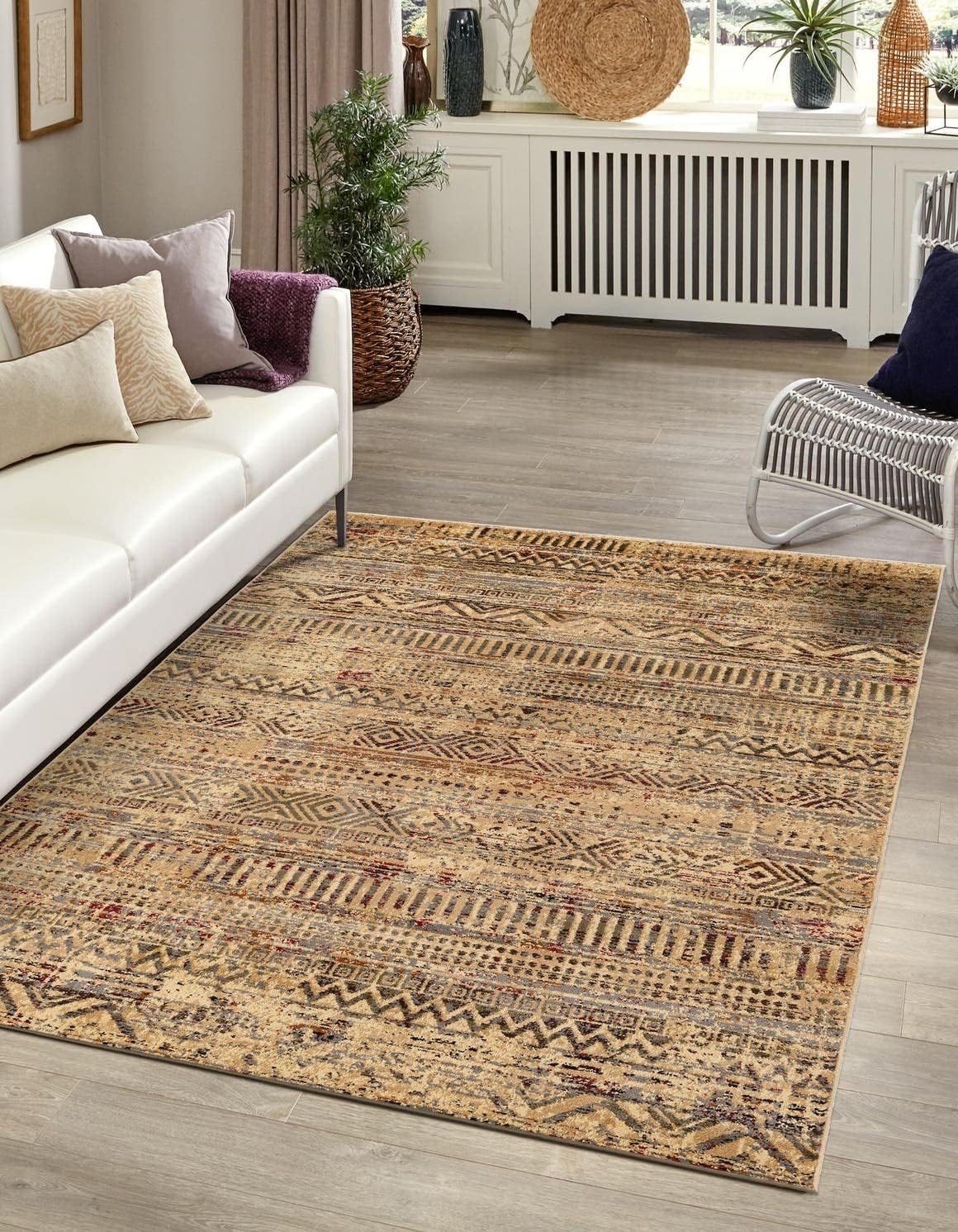 Alfombra área Saturn Collection 9x12ft beige gris
