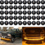 50 Luces Marcador Remolque 3/4" Ámbar LED Impermeables