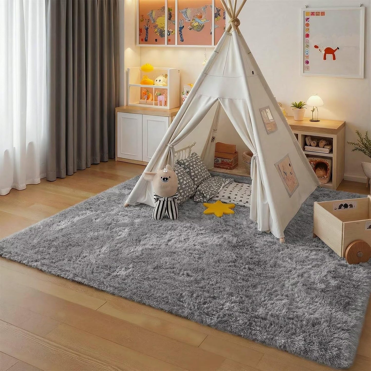 Alfombra viscoelástica para niños 5x8ft antiderrap