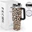 Vaso acero inox 40oz con asa pajilla a prueba de fugas