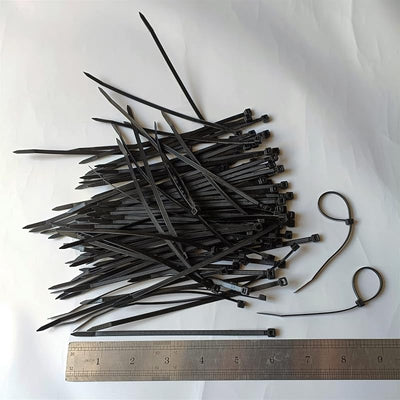 500 Bridas Plástico Resistencia 40lb Correas Negro Autobloqueantes
