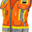 Chaleco ingeniero dos tonos tejido pesado color naranja S