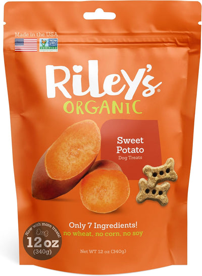 Galletas batata perros orgánicas crujientes 12oz pequeñas