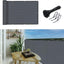 Cubierta valla privacidad 3x20ft patio trasero gris oscuro