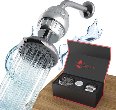 Cabezal ducha filtrado elimina cloro y fluoruro