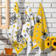 Set 6 Toallas Microfibra Panal Amarillo y Negro Hogar