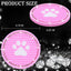 2 Pzas Portavasos Universal Antiderrap con Huella Perro/Gato 7cm