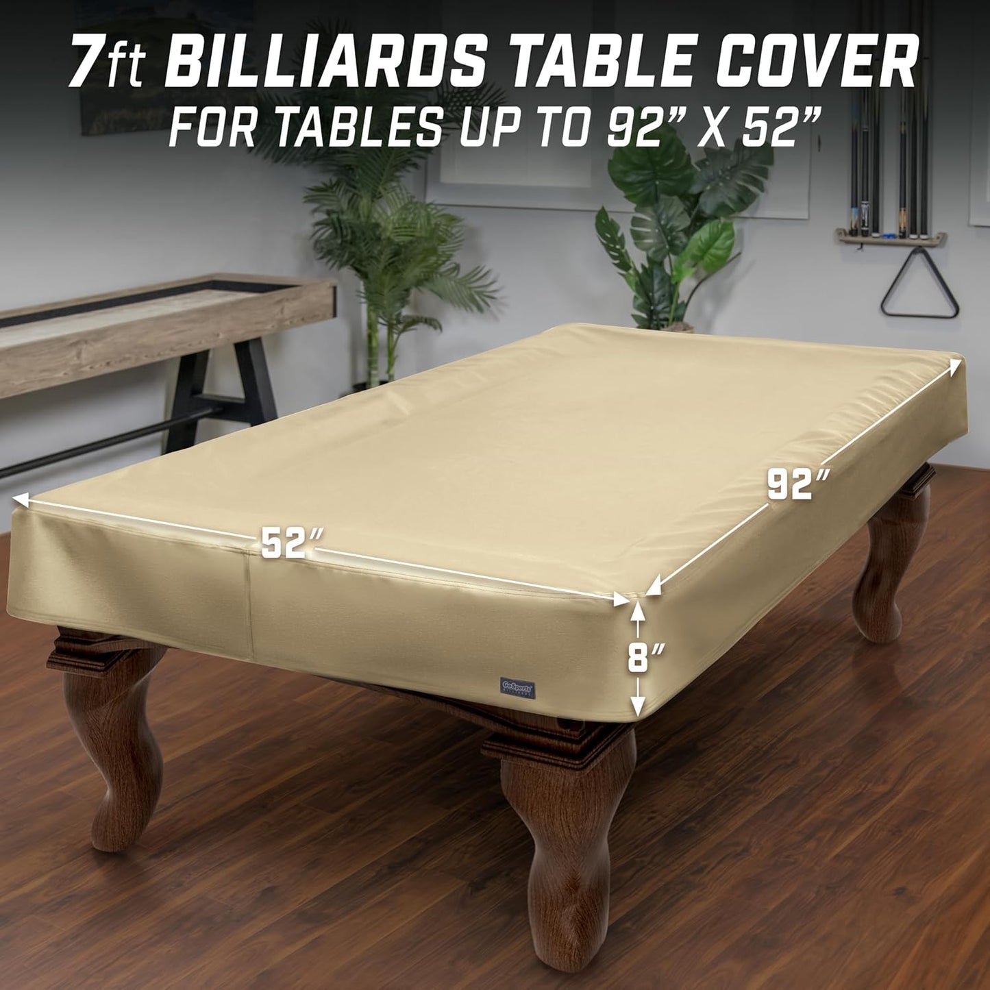 Funda mesa billar 7ft cuero sintético impermeable