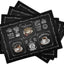 4 Manteles Cafe Life 12x18pulg Cafetera y Granos de Café