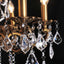 Candelabro cristal 6 luces para comedor sala cocina