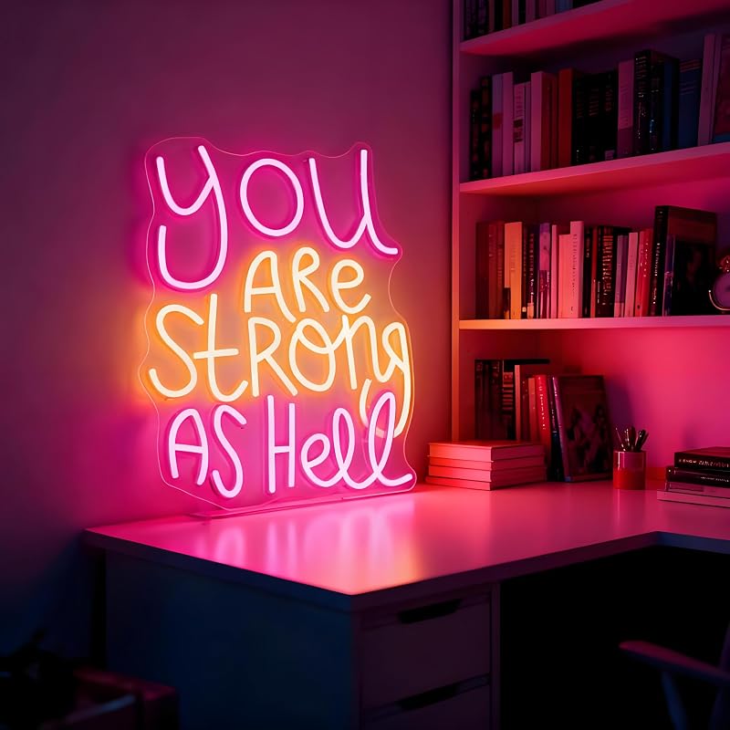 Letrero neón LED rosa USB para dormitorio