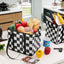Bolsas compras reutilizables a cuadros plegables set 3