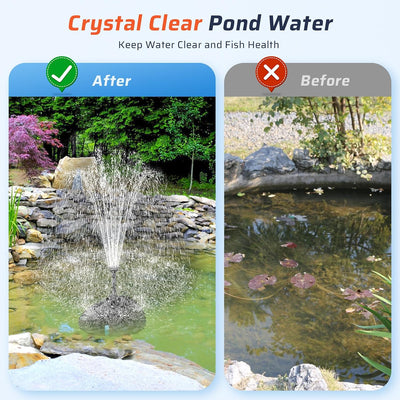 Filtro de estanque con bomba fontana 660GPH clarificador UV