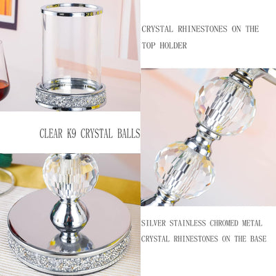 Candelabros de cristal para velas boda y hogar
