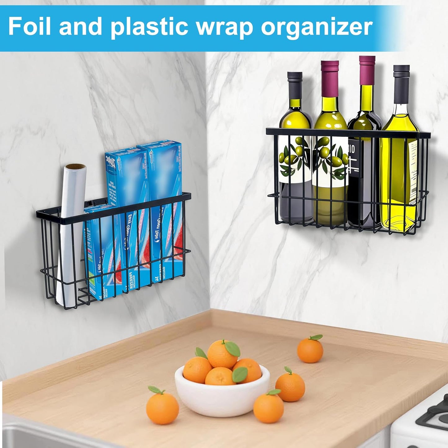 Organiz. puerta cocina pack 3 con esponjas y ganchos