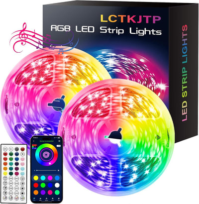 Tira luces LED RGB con app control remoto 100pies