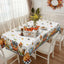 Mantel otoño a cuadros 60x102pulg impermeable reutiliz.